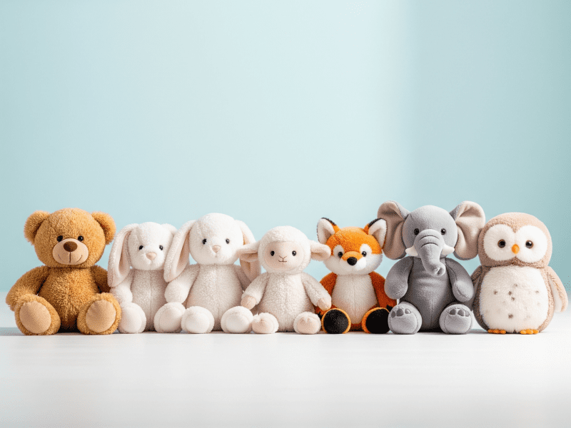 孝英ハウスのぬいぐるみクリーニング ぬいぐるみクリーニング後のフワフワになったぬいぐるみ